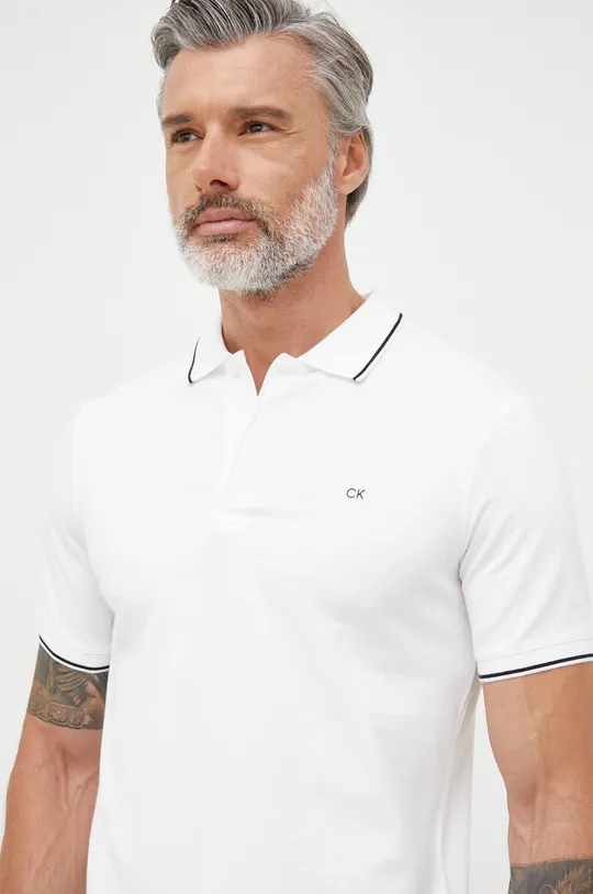 bijela Polo majica Calvin Klein