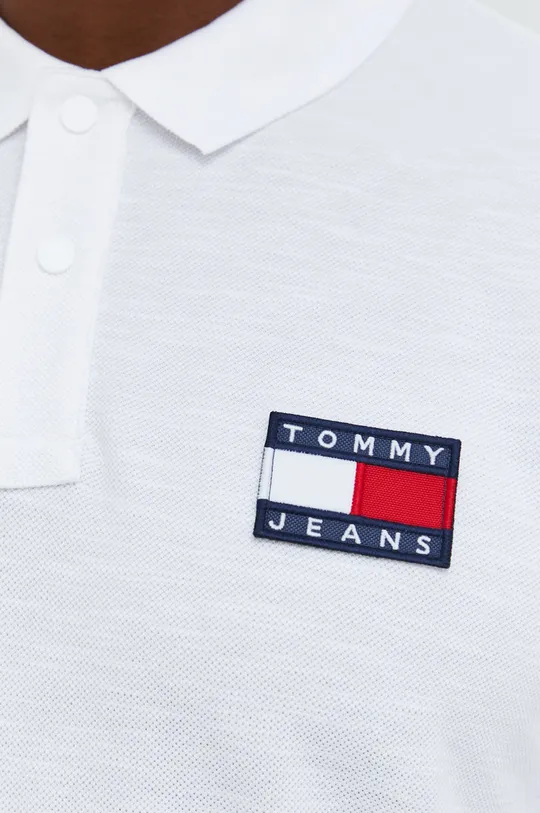 biały Tommy Jeans polo