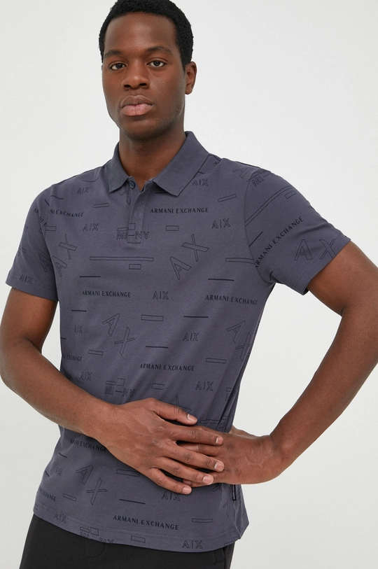 granatowy Armani Exchange polo 6LZFAE.ZJ9ZZ