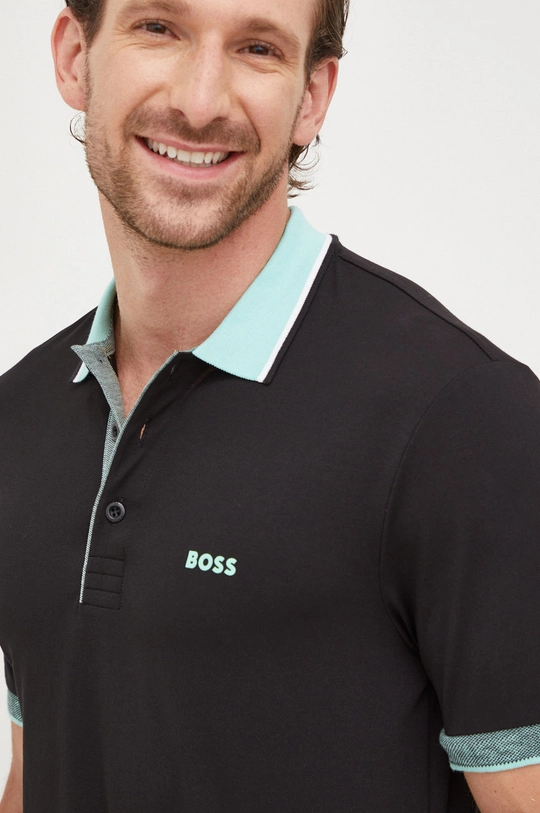 czarny BOSS polo BOSS GREEN