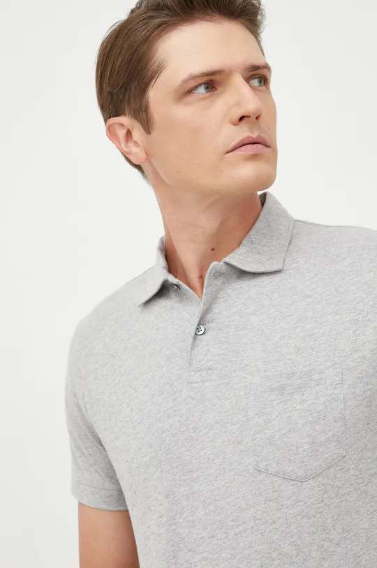 sivá Bavlnené polo tričko Polo Ralph Lauren Pánsky