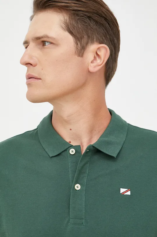 zielony Pepe Jeans polo bawełniane