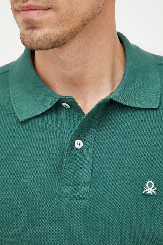Bavlněné polo tričko United Colors of Benetton Pánský