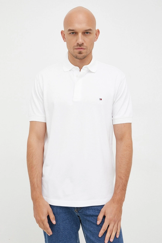 biały Tommy Hilfiger polo