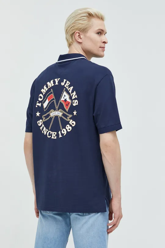 Βαμβακερό μπλουζάκι πόλο Tommy Jeans  100% Βαμβάκι