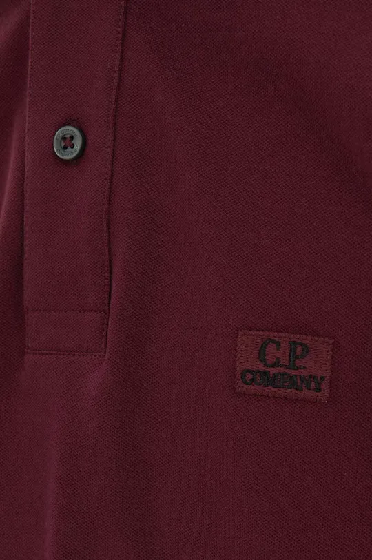 brown C.P. Company polo shirt
