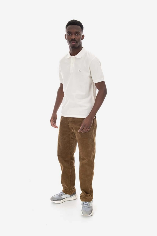 C.P. Company cotton polo shirt white