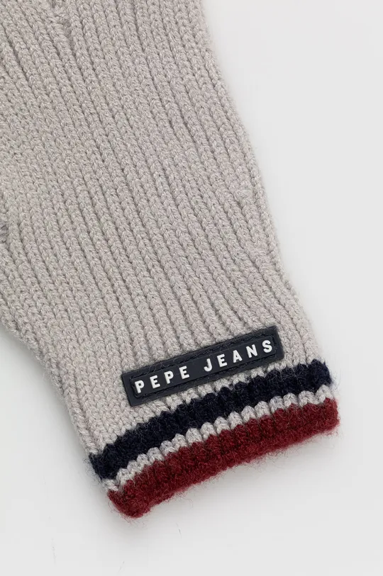 Detské rukavice Pepe Jeans sivá