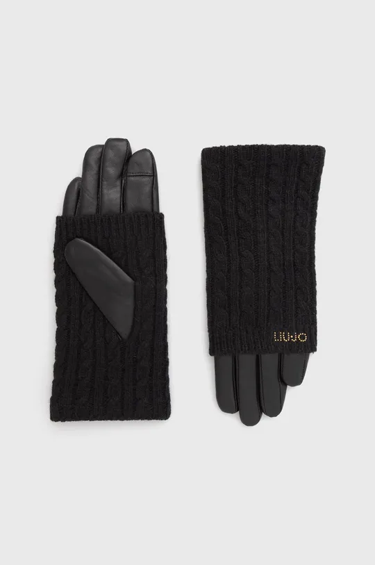 μαύρο Δερμάτινα γάντια Liu Jo Γυναικεία