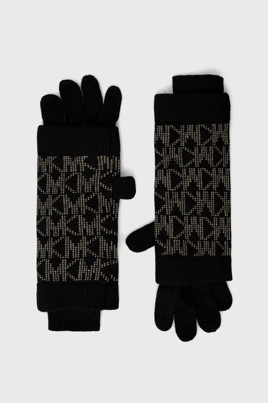 μαύρο Γάντια από μείγμα μαλλιού MICHAEL Michael Kors Γυναικεία