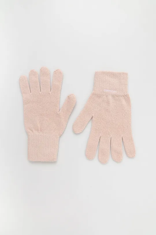 ροζ Γάντια από μείγμα μαλλιού Calvin Klein Γυναικεία