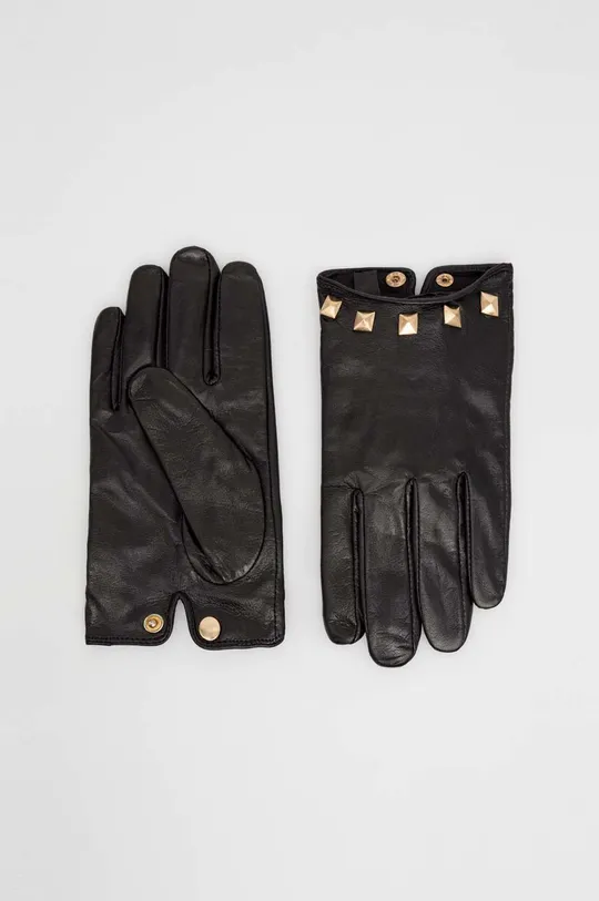 μαύρο Δερμάτινα γάντια Marella Γυναικεία