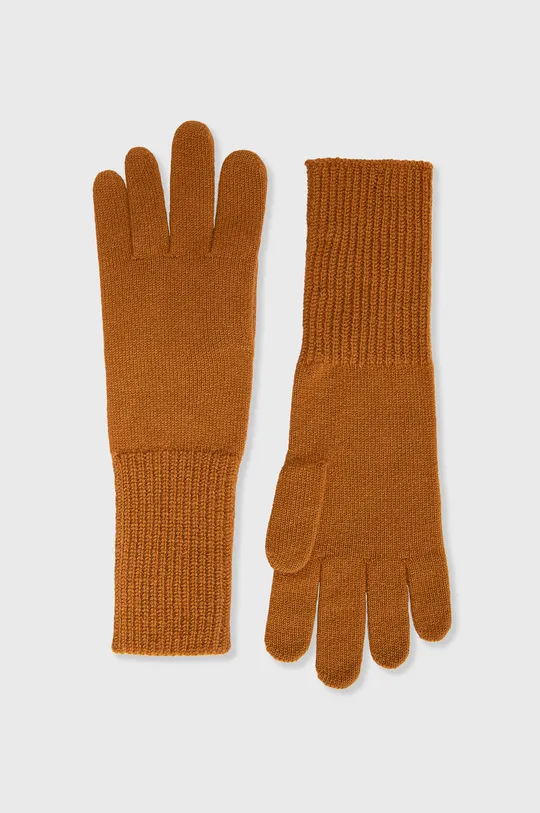 коричневый Шерстяные перчатки United Colors of Benetton Женский