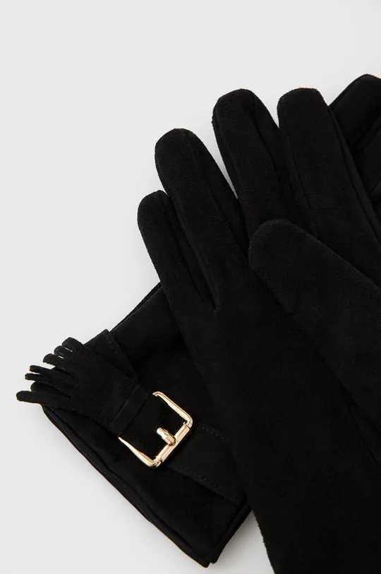 Semišové rukavice Pennyblack čierna