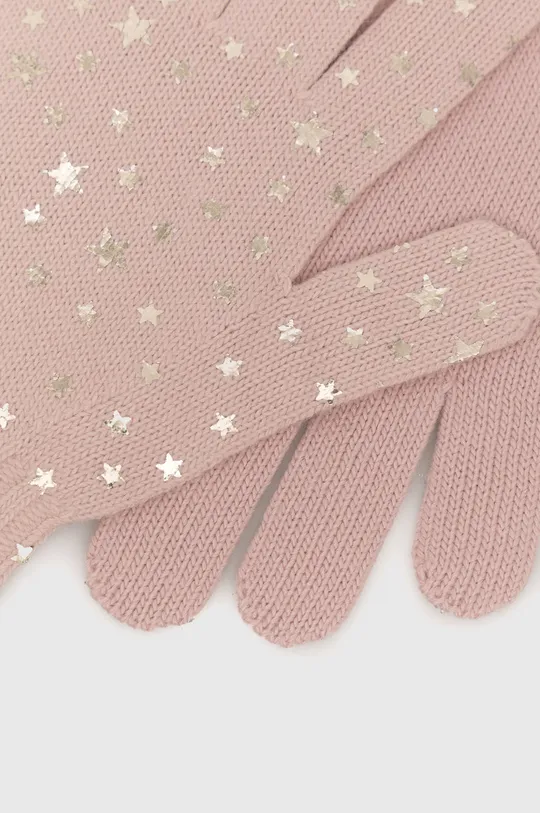 Παιδικά γάντια United Colors of Benetton ροζ