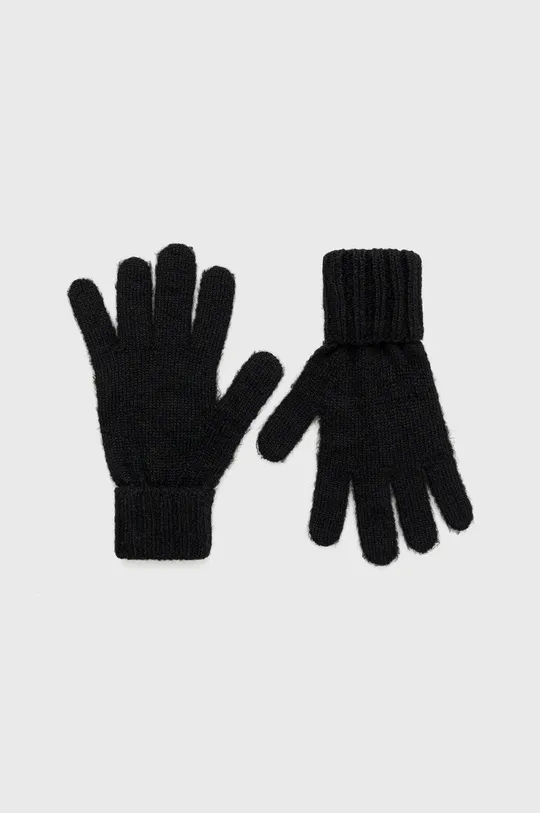 μαύρο Γάντια από μείγμα μαλλιού United Colors of Benetton Για κορίτσια