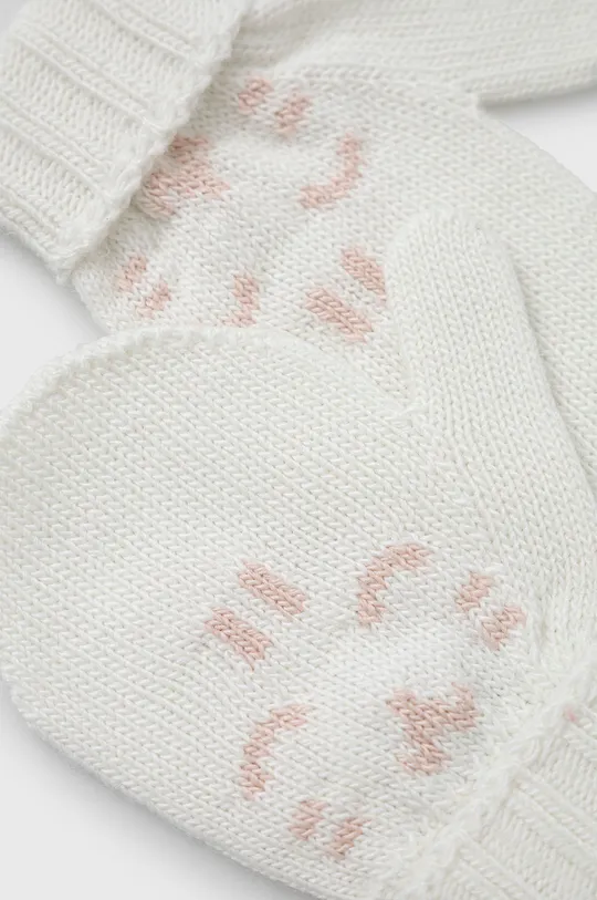 Detské rukavice United Colors of Benetton biela