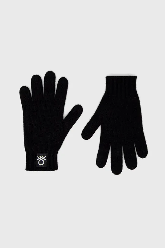 μαύρο Παιδικά μάλλινα γάντια United Colors of Benetton Παιδικά