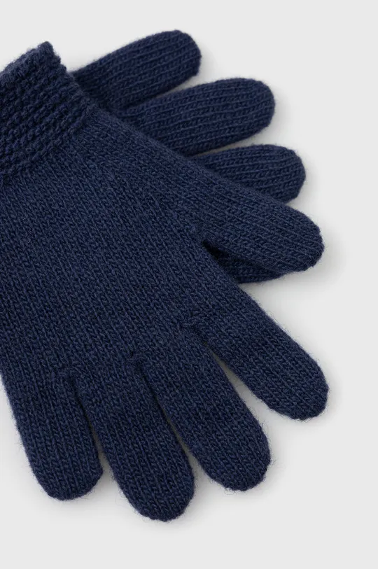 Παιδικά μάλλινα γάντια United Colors of Benetton σκούρο μπλε