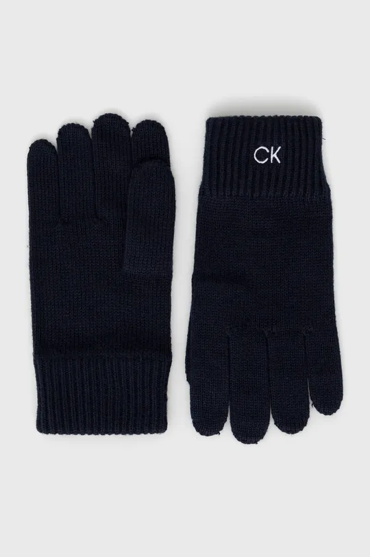 тёмно-синий Перчатки с примесью кашемира Calvin Klein Мужской