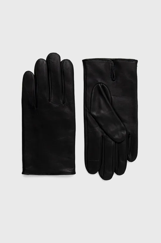 μαύρο Δερμάτινα γάντια BOSS Boss Casual Ανδρικά
