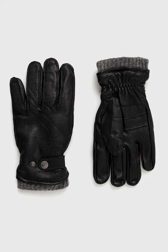 čierna Kožené rukavice Lindbergh Pánsky