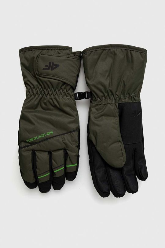 verde murdar 4F mănuși de schi De bărbați