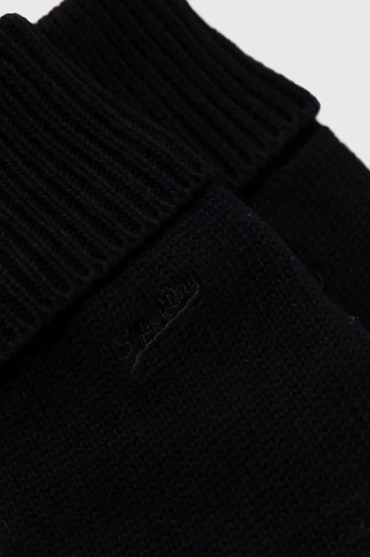 Superdry rękawiczki bawełniane czarny
