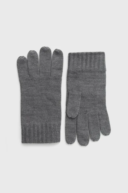 сірий Вовняні рукавички Polo Ralph Lauren Чоловічий