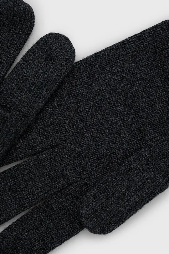Vlnené rukavice Polo Ralph Lauren sivá