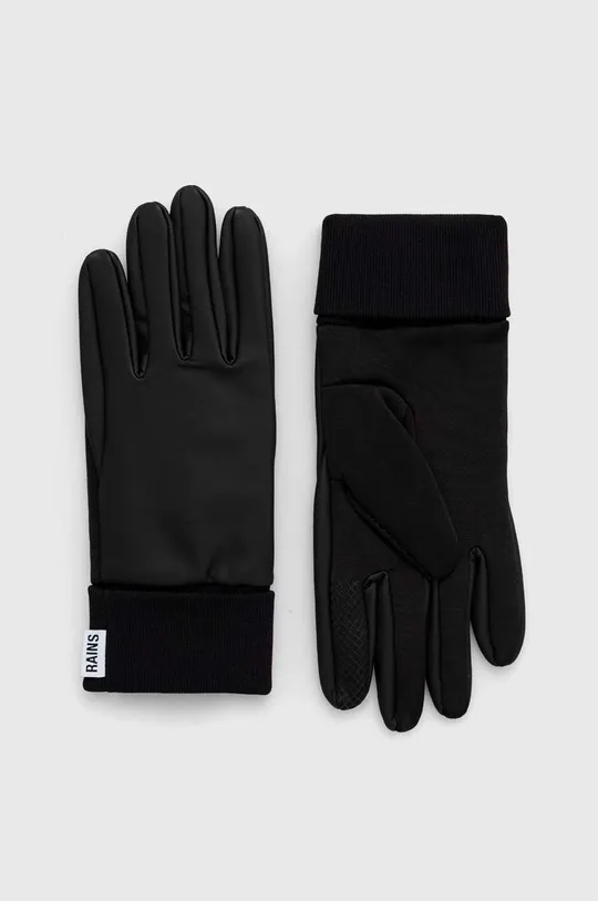 czarny Rains rękawiczki 16720 Gloves Unisex