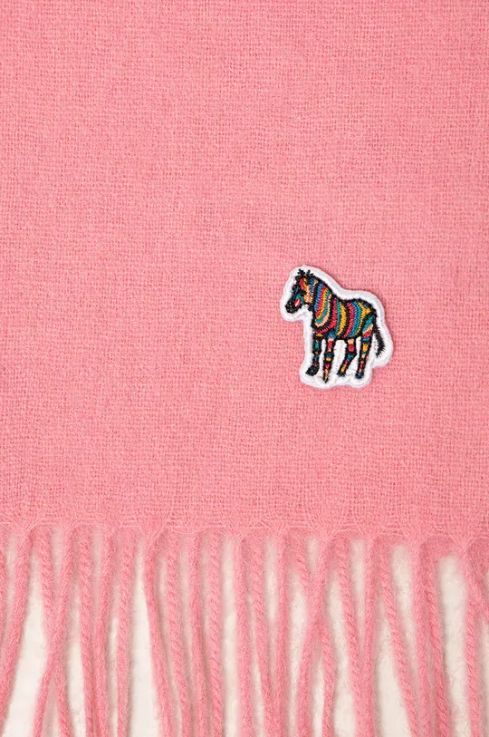 Вовняний шарф Paul Smith рожевий