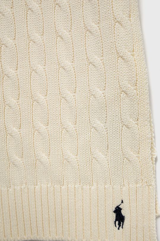 Bavlněný šátek Polo Ralph Lauren béžová