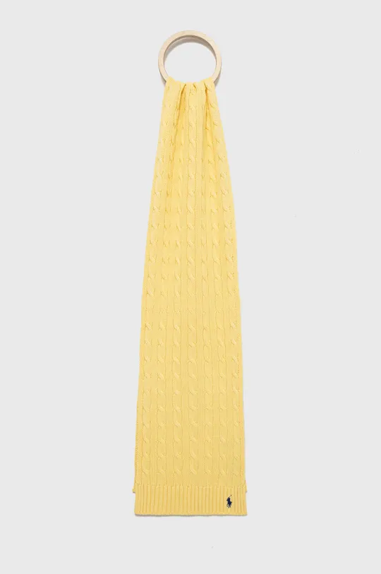 žltá Bavlnený šál Polo Ralph Lauren Dámsky