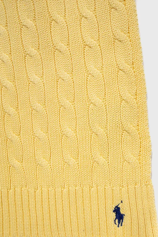 Βαμβακερό μαντήλι Polo Ralph Lauren κίτρινο