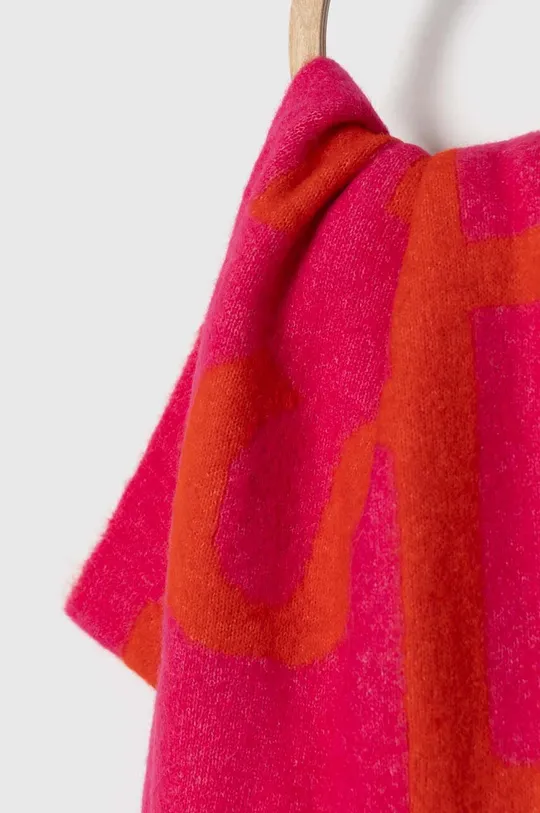 Gestuz sciarpa in lana rosa