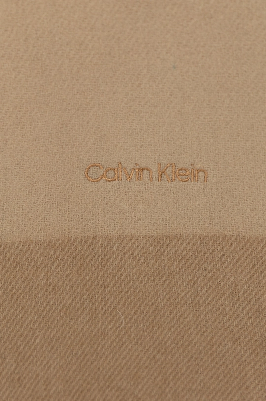 Vlnený šál Calvin Klein béžová