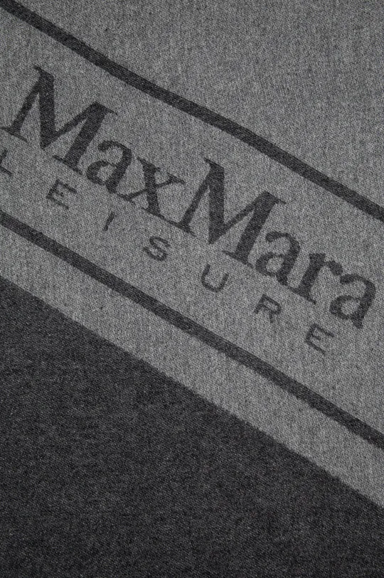 Vlnený šál Max Mara Leisure sivá