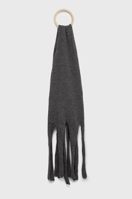 szary Sisley szalik z domieszką wełny Damski