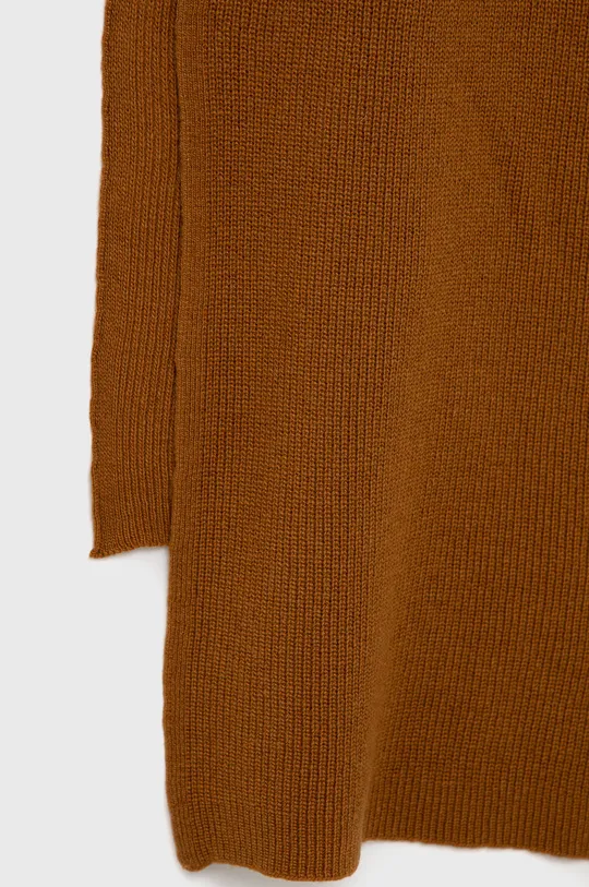 Шарф с примесью шерсти United Colors of Benetton коричневый