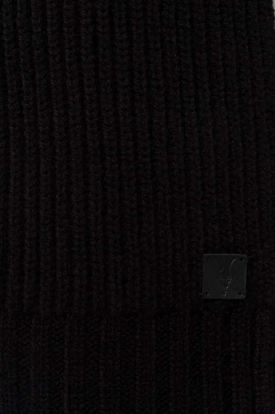 AllSaints sál gyapjú keverékből fekete