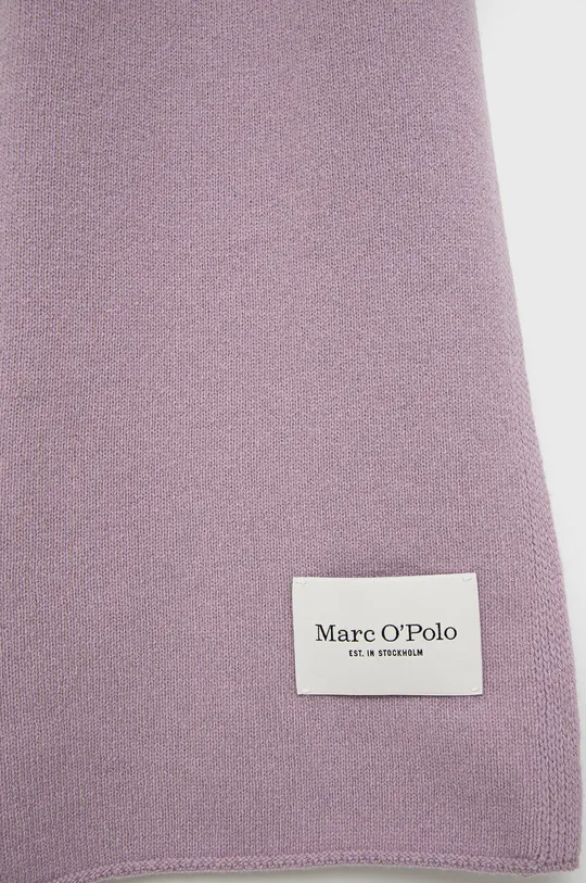 Marc O'Polo szalik wełniany fioletowy