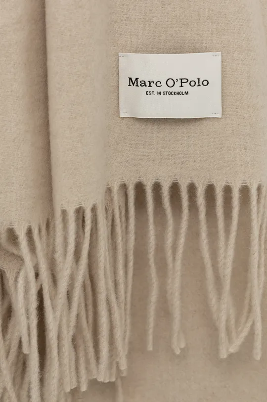 Marc O'Polo szalik wełniany kremowy