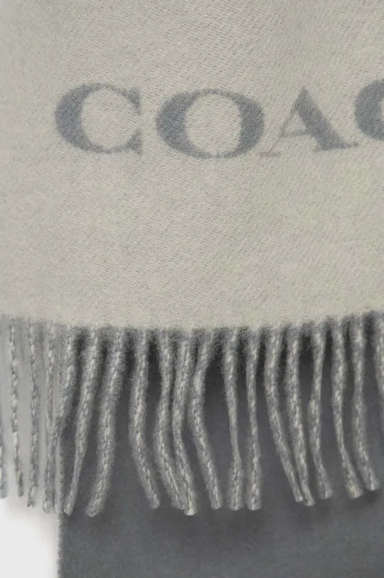 Kašmírový šál Coach sivá