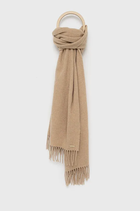 коричневий Вовняний шарф Lauren Ralph Lauren Жіночий