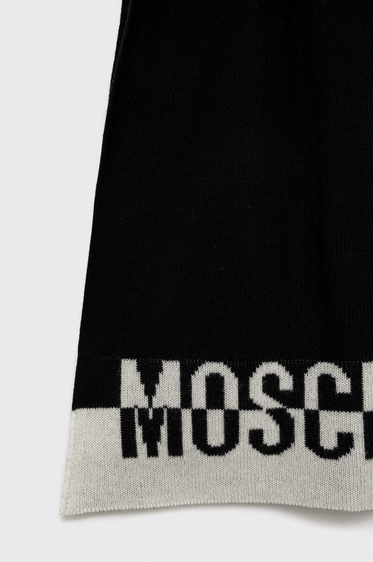 Μαντήλι από μείγμα μαλλιού Moschino μαύρο