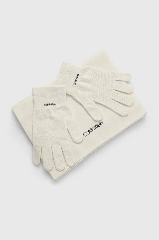 λευκό Κασκόλ και γάντια Calvin Klein Γυναικεία