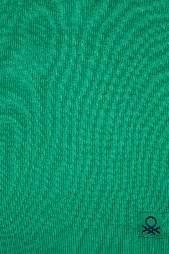 Παιδικό μάλλινο κασκόλ United Colors of Benetton πράσινο