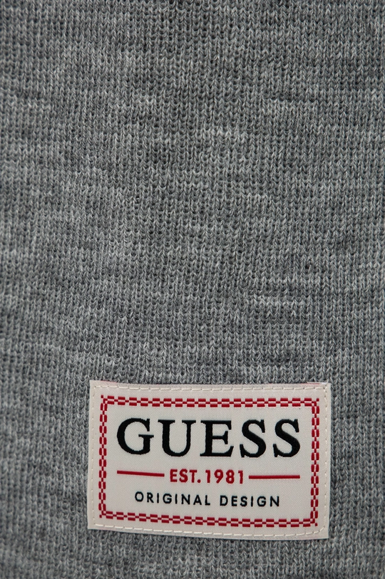 Шарф з домішкою вовни Guess сірий