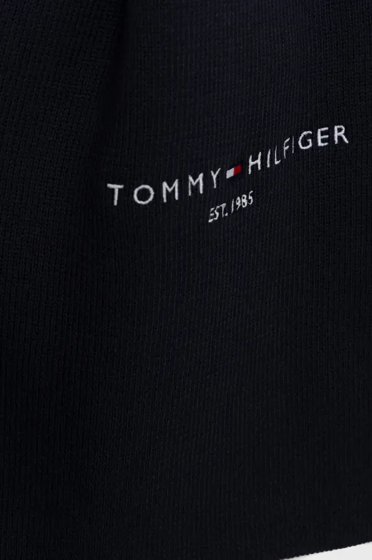 Βαμβακερό μαντήλι Tommy Hilfiger σκούρο μπλε